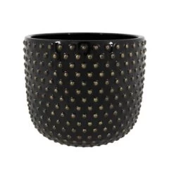 Pot Bolino Noir Brillant 21 Cm