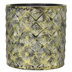 Pot Cylindrique Hannah Doré 14 Cm