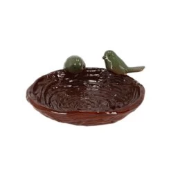 ESSCHERT DESIGN Keramiek Nestvormig Vogelbad